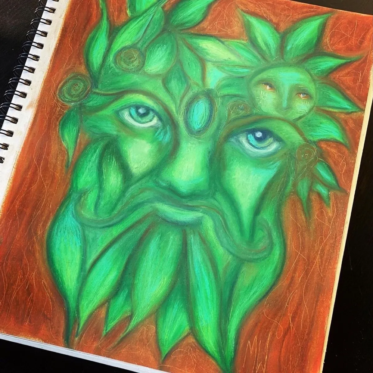 Melanie W.'s painting before Evolve