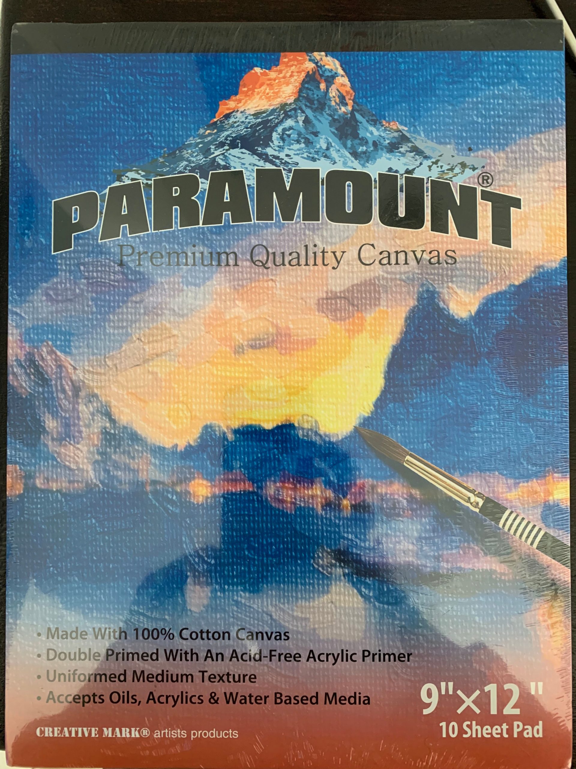  Paramount premium quality canvas - a great addition to any oil painting supplies list.