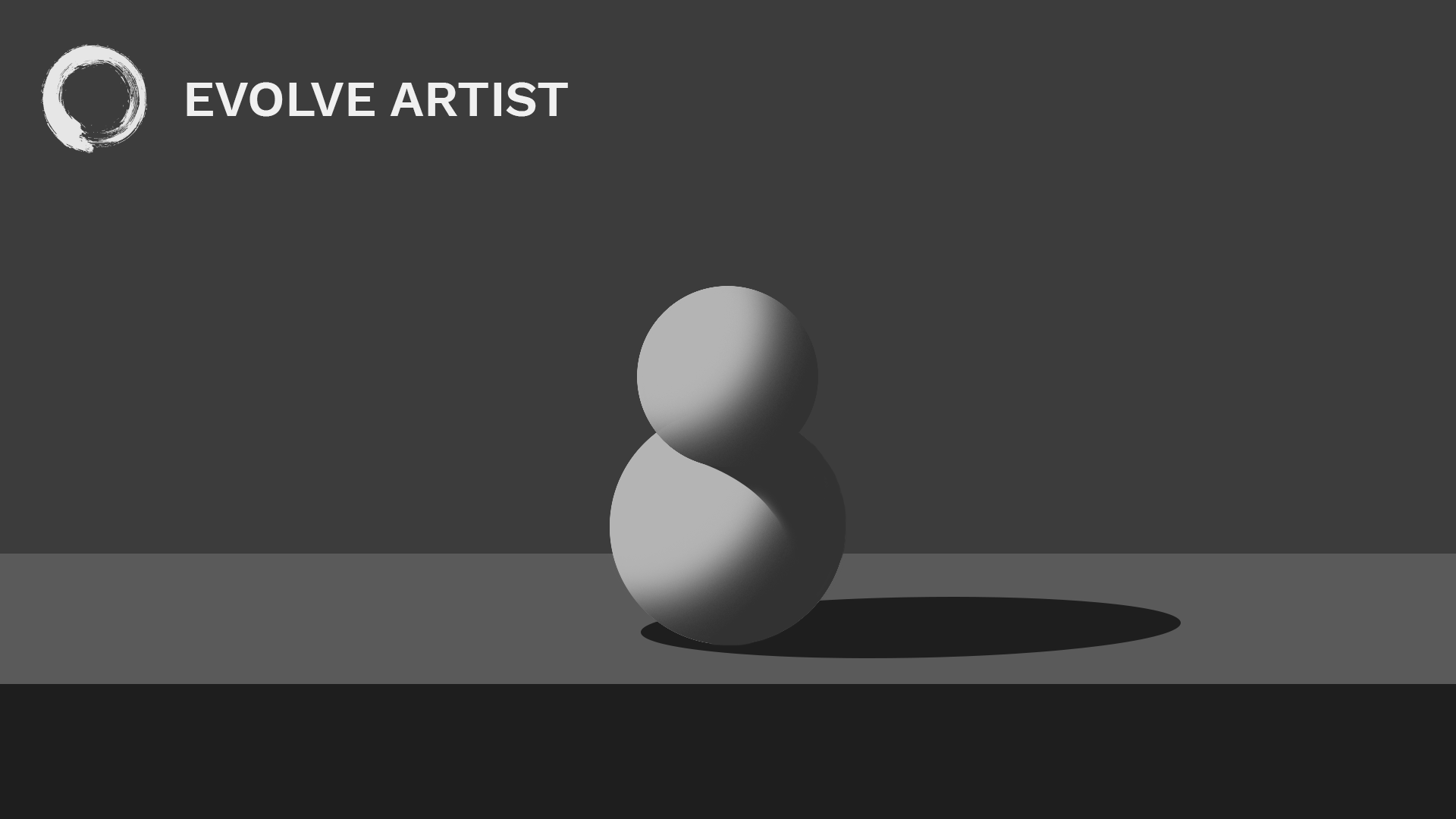 Learning how to paint edges adds form and depth to this image of a snowman.