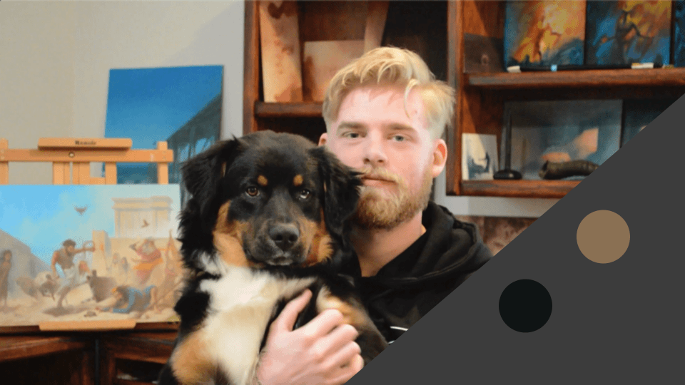 Daniel Folta with dog Carter, different parts of black fur A comparison of two sections of Carter's fur shows how our brains play tricks on us when seeing color.