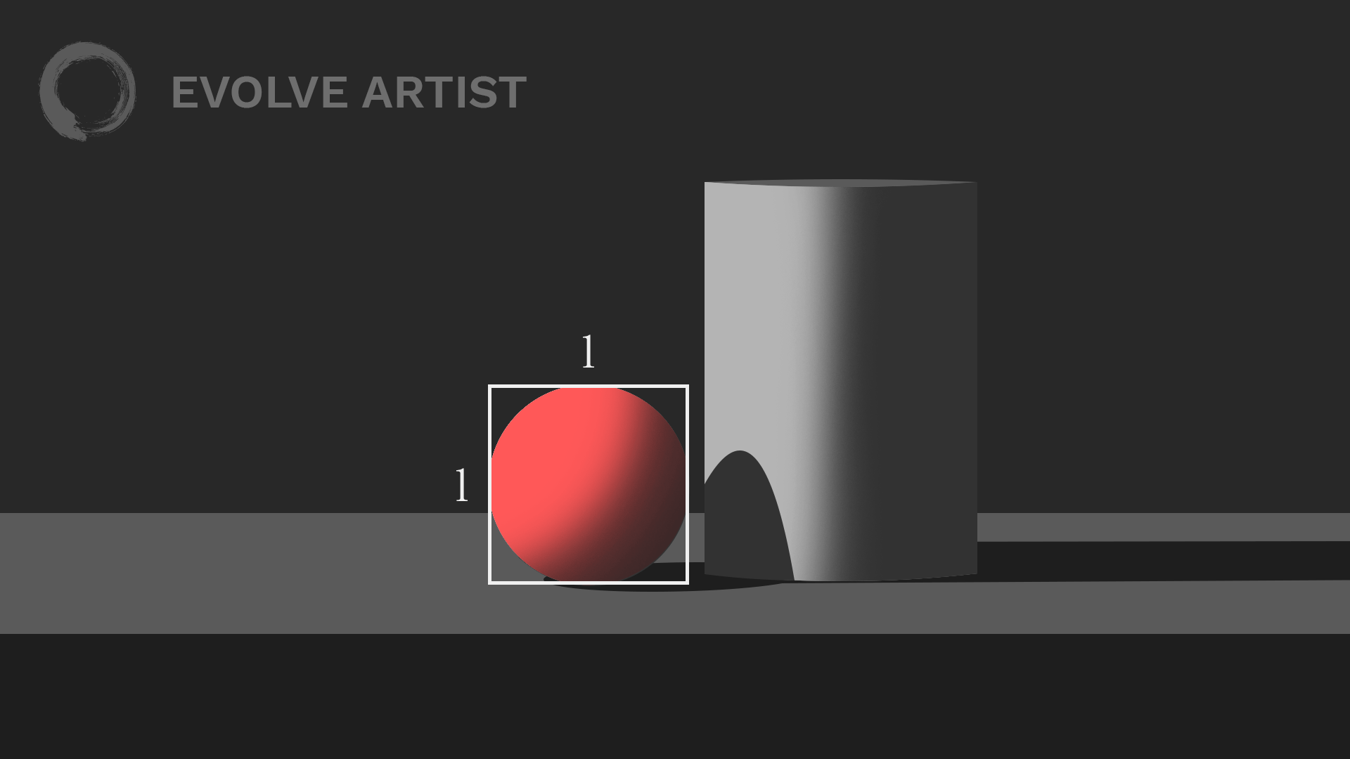 Compare the height of the ball to the height of the can to measure proportions relationally