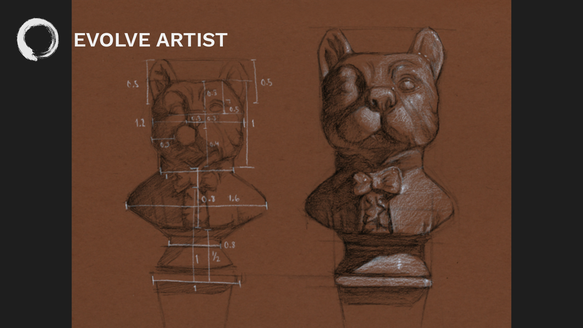 At Evolve, students are given step-by-step guidance as they develop their skill of proportional drawing.