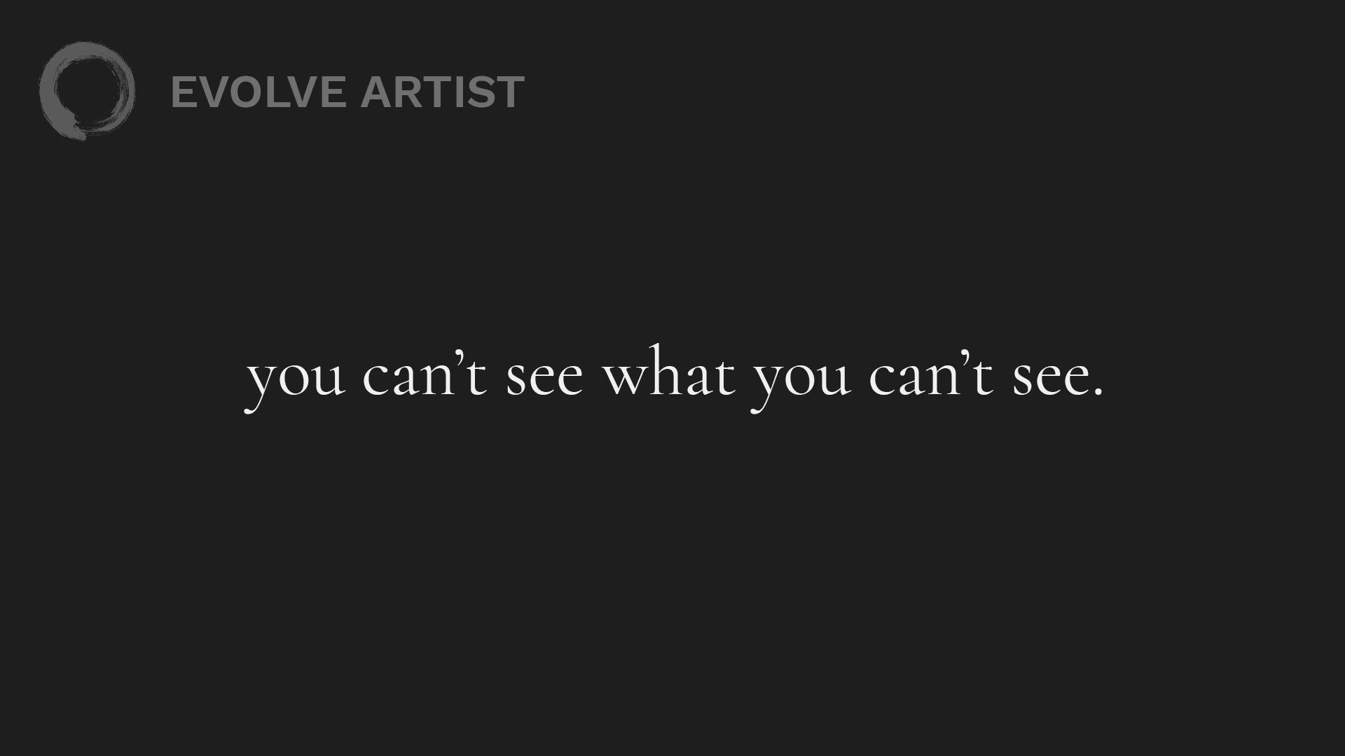 how to see like an artist
