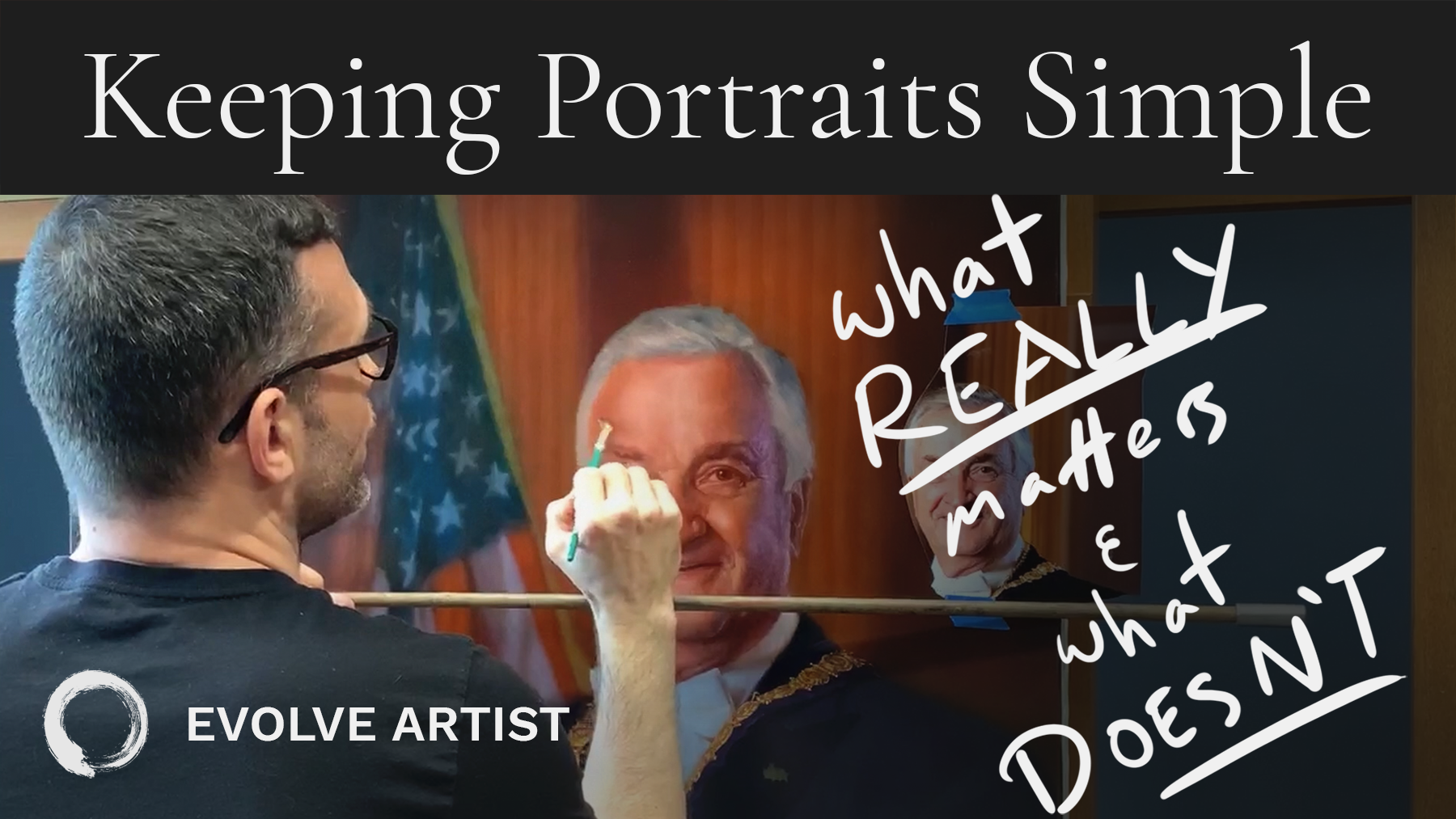 YouTube Video Simplicity in Portrait Painting
