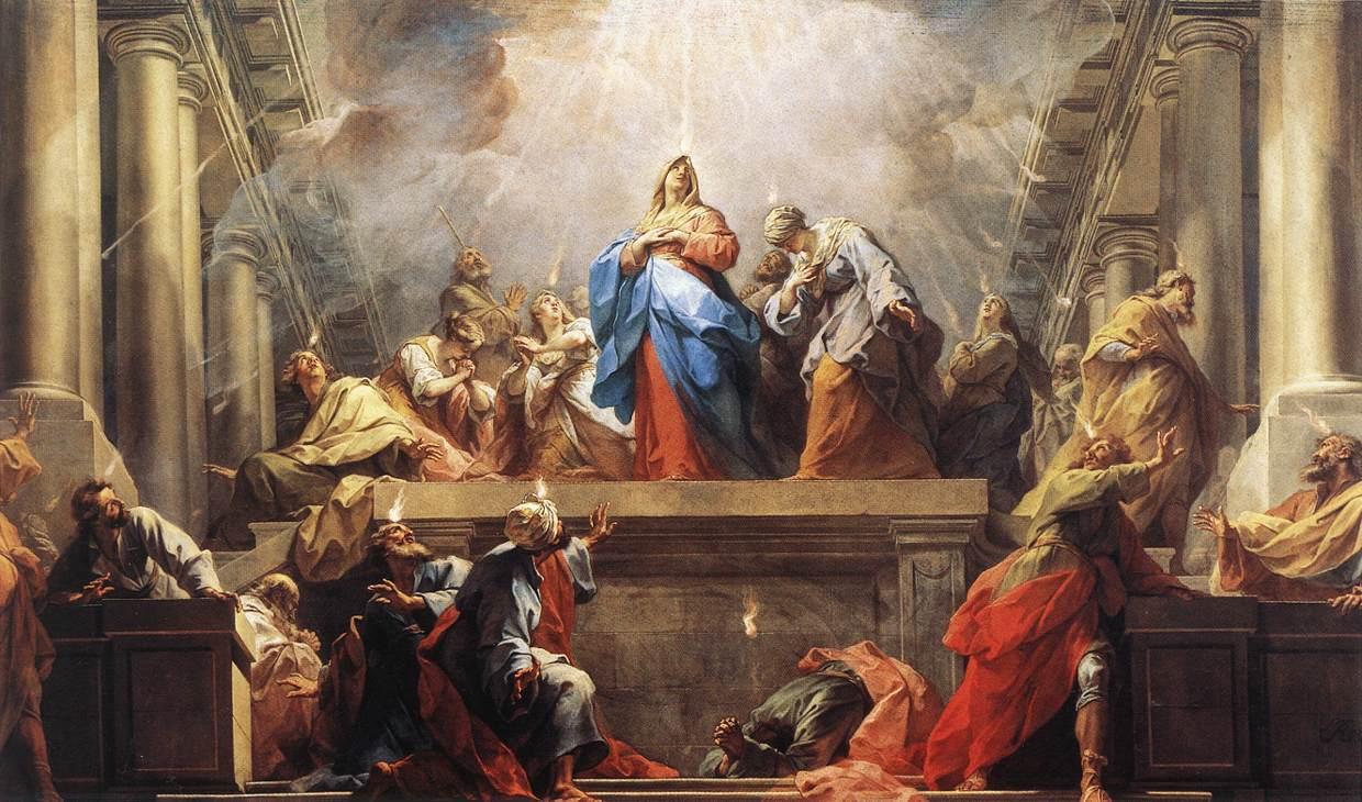 Light can symbolize life, warmth, and truth as suggested in Jean II Restout’s painting, Pentecost.