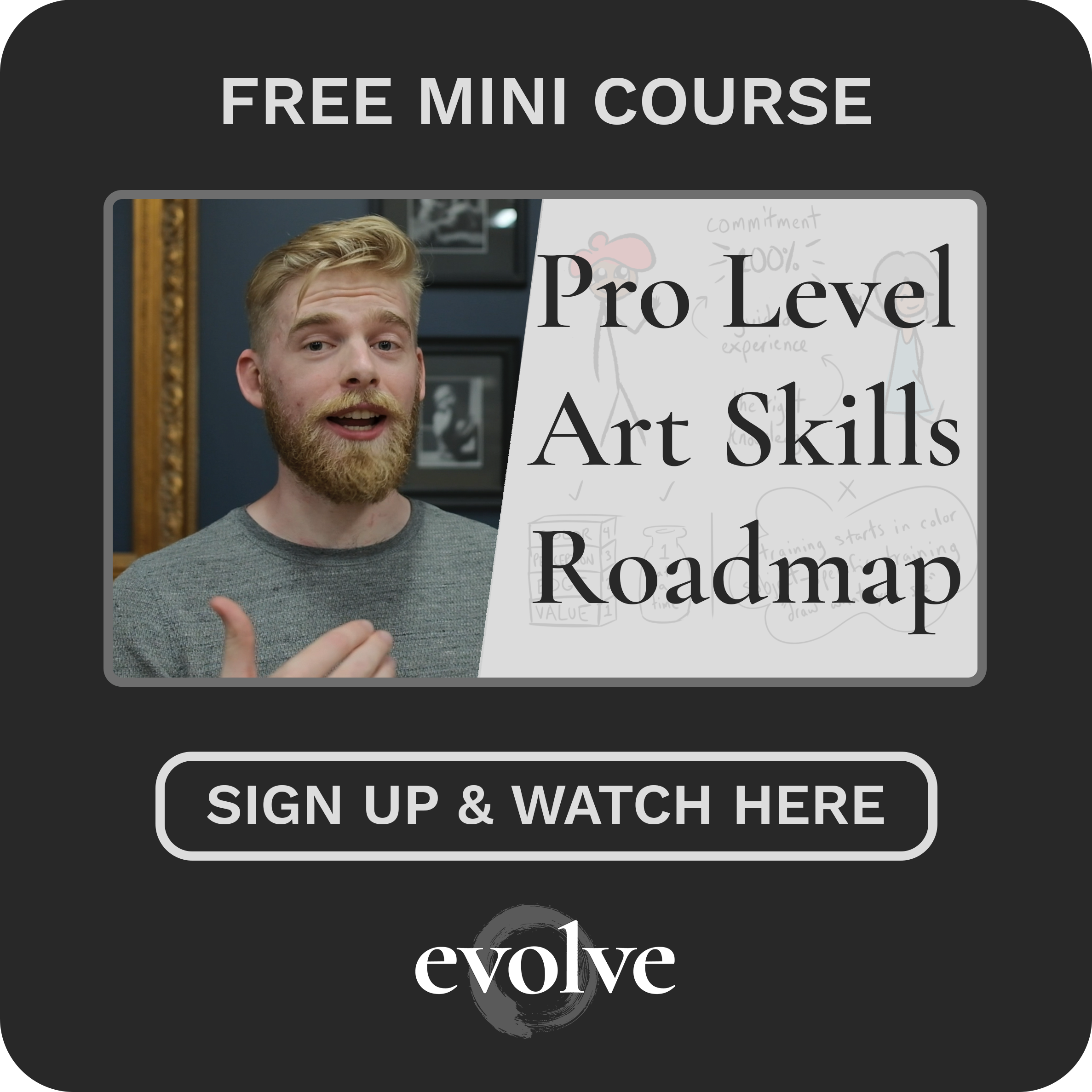 Free Mini Course for Pro Level Art Skills Roadmap Link
