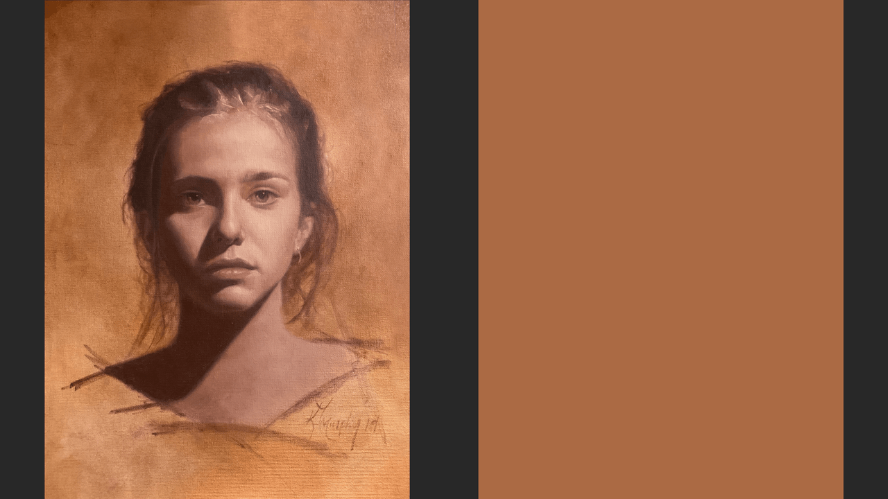 Improve your portrait painting skills by using a step by step process