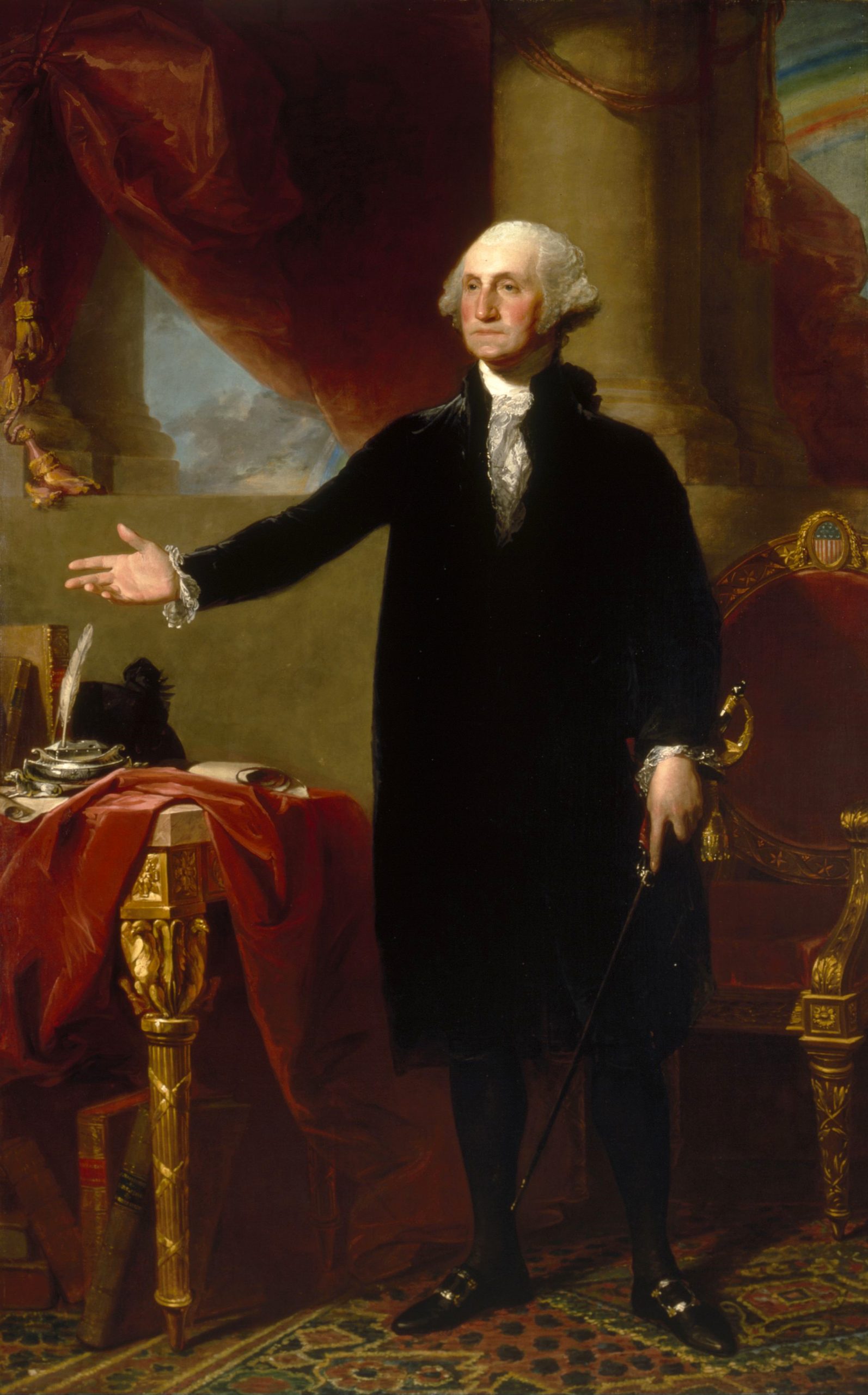 Gilbert Stuart painted the most recognized image of George Washington before there were photographs.