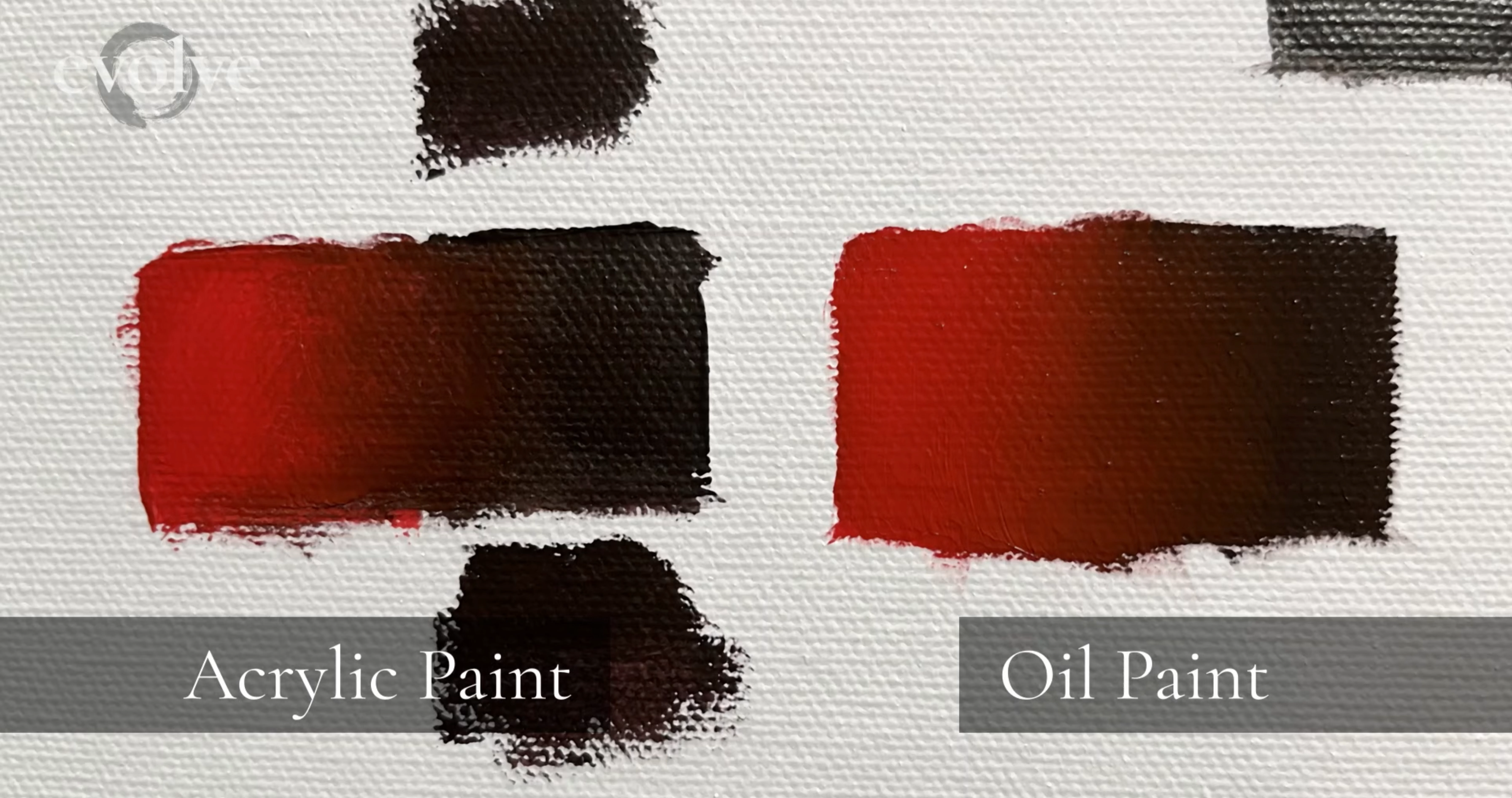 Acrylic vs oil paint: oil paint is far more superior in mixing paint on a canvas than acrylic. 