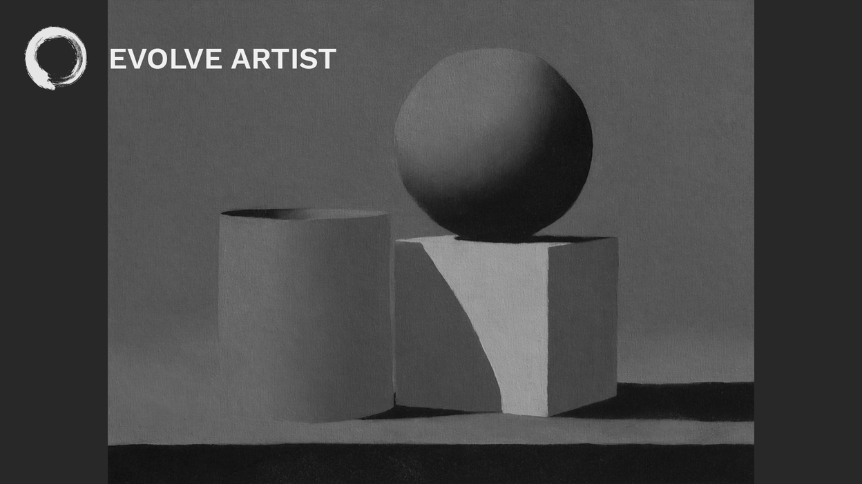Here is a collection of students’ paintings using the simple method Evolve Artist uses to paint in grayscale.