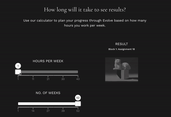 The calculator on our website shows what results you can expect for the time you put in.