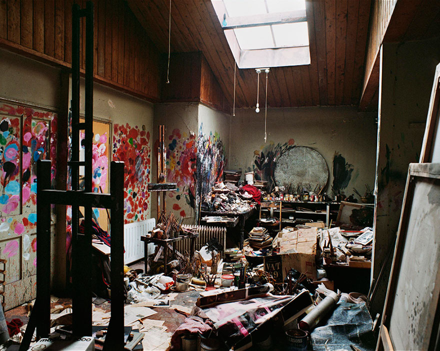 Francis Bacon's (1902-1992) famously chaotic studio