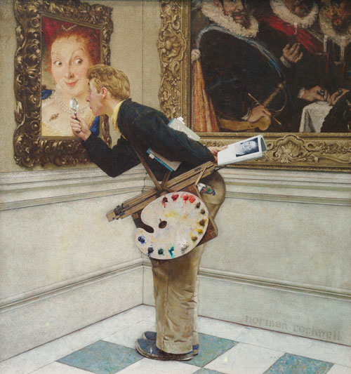 The purpose of constructive art criticism is to improve art, not needlessly criticize it (Norman Rockwell, Art Critic 1955)
