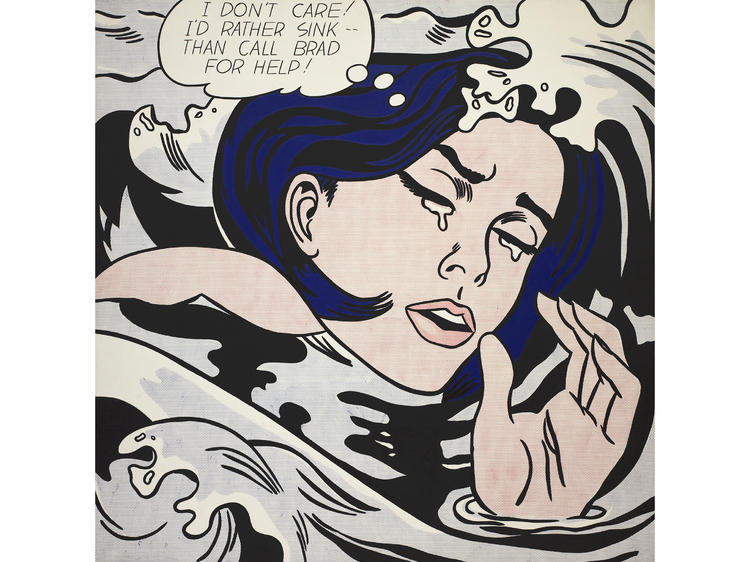 Figuring out how to take art criticism? Our mindset is often the difference between feeling empowered by feedback or victimized by it. (Roy Lichtenstein, DrowningGirl,1963)