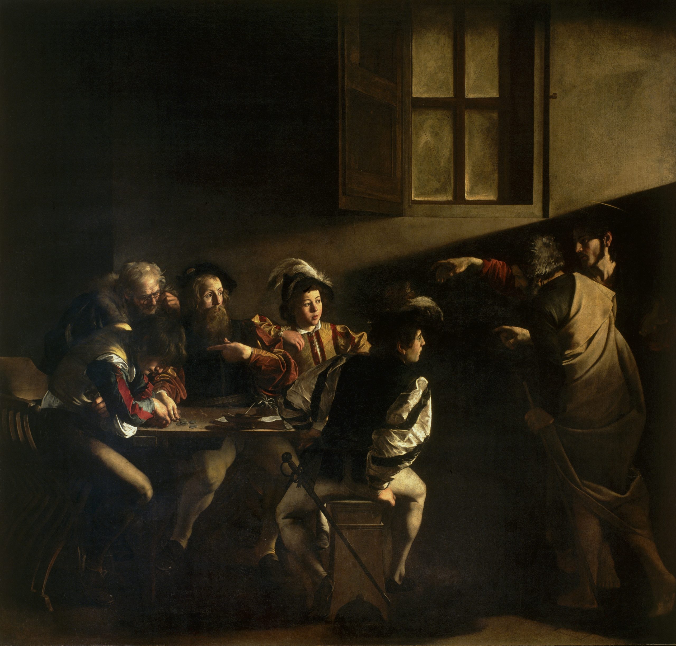 Caravaggio was a master of light and shadow (The Calling of St Matthew, 1599-1600)
