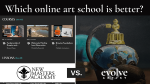 We're comparing the differences between New Masters Academy vs. Evolve Artist so you know which online art school program is best for you.