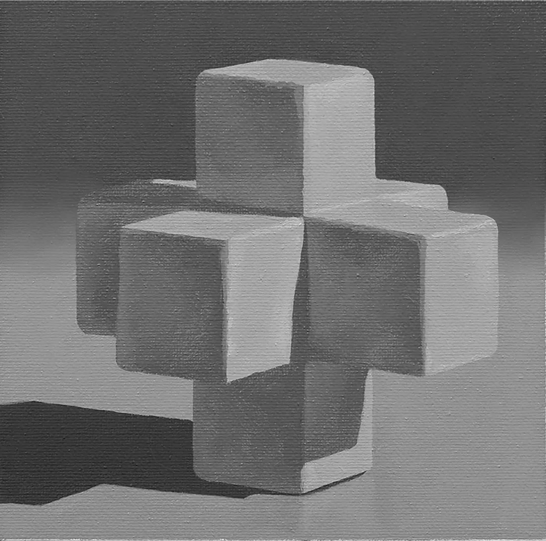 Student painting 11 of 14 from Block 1: Grayscale Fundamentals