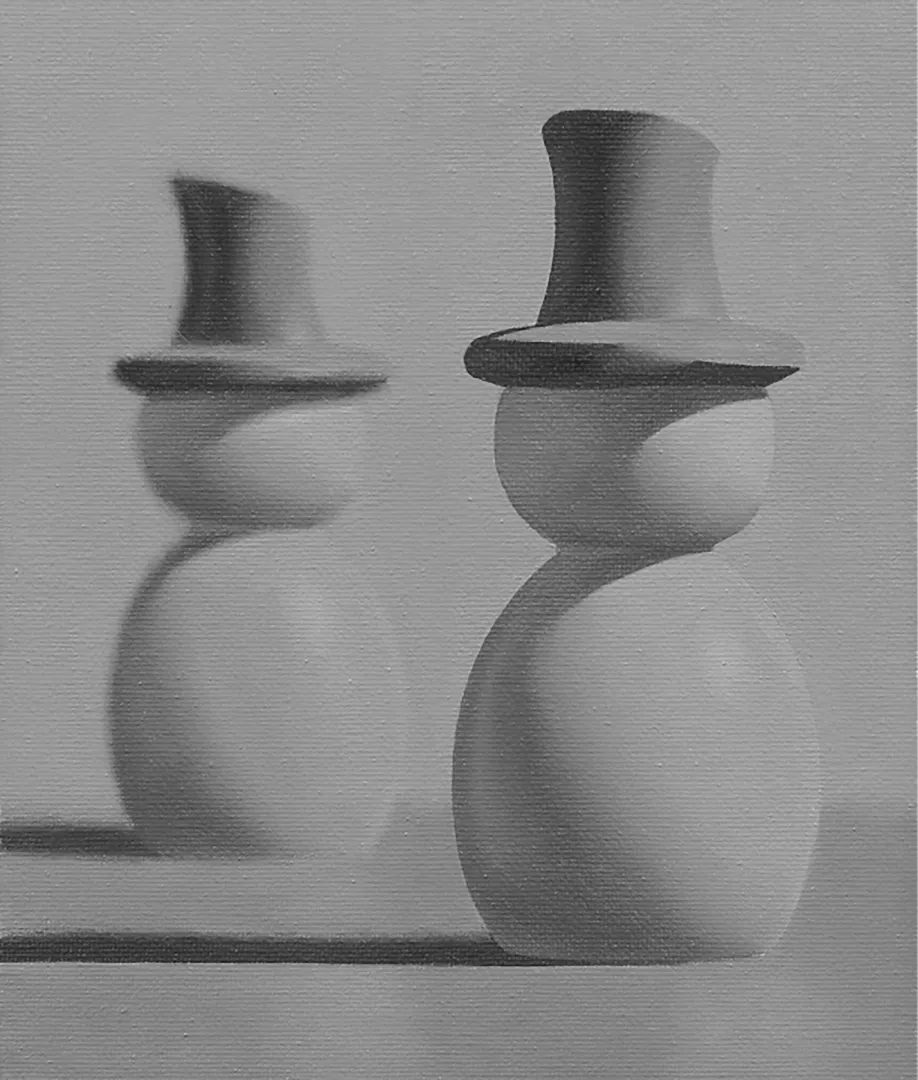 Student painting 13 of 14 from Block 1: Grayscale Fundamentals