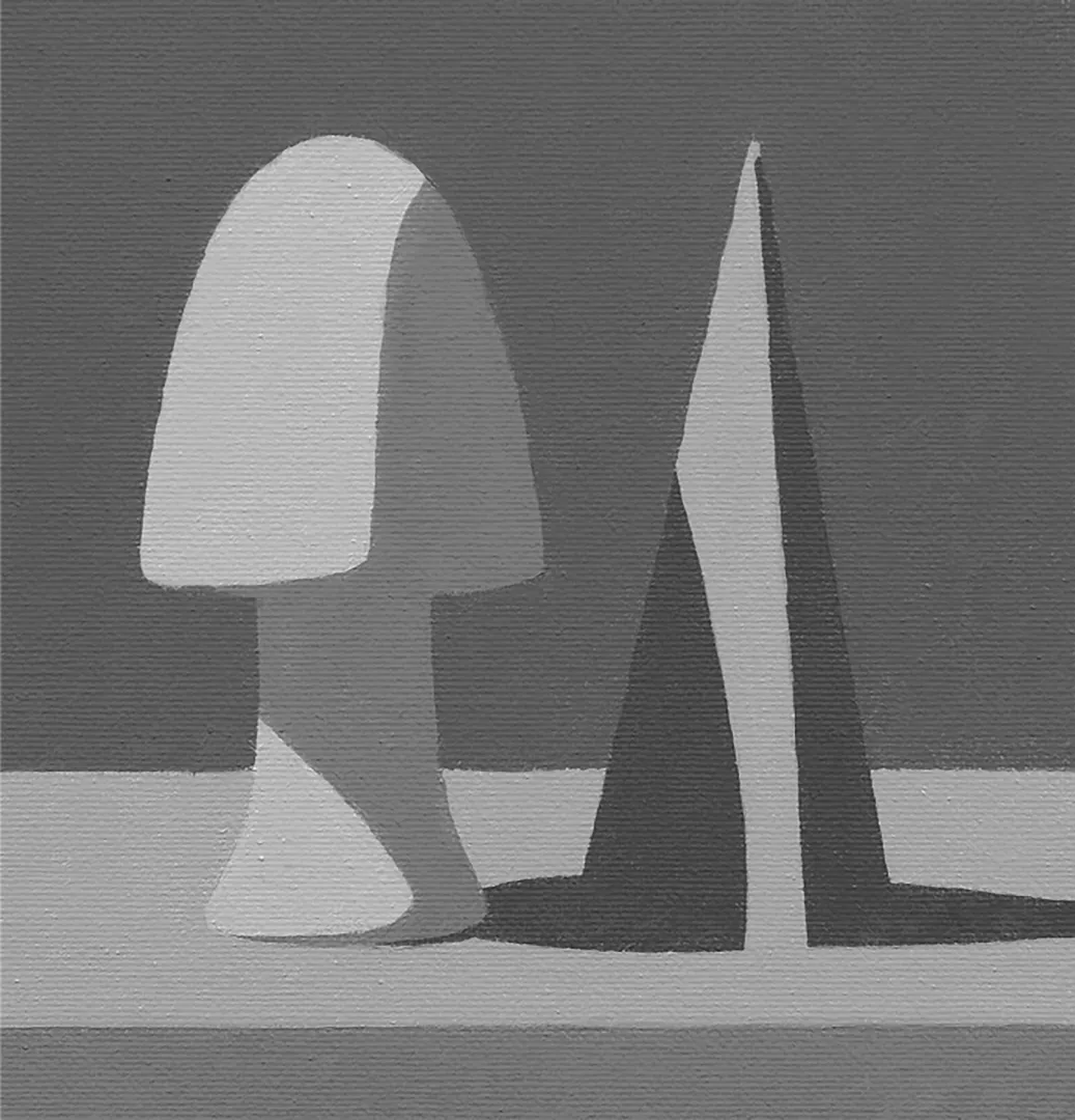 Student painting 2 of 6 from Intro to Grayscale