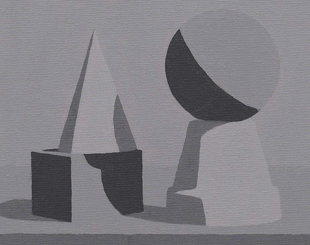 Student painting 4 of 6 from Intro to Grayscale