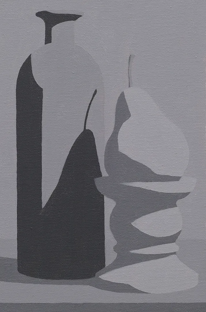 Student painting 5 of 6 from Intro to Grayscale