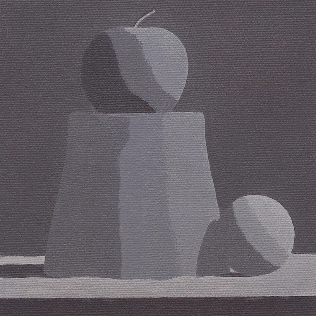 Student painting 2 of 14 from Block 1: Grayscale Fundamentals