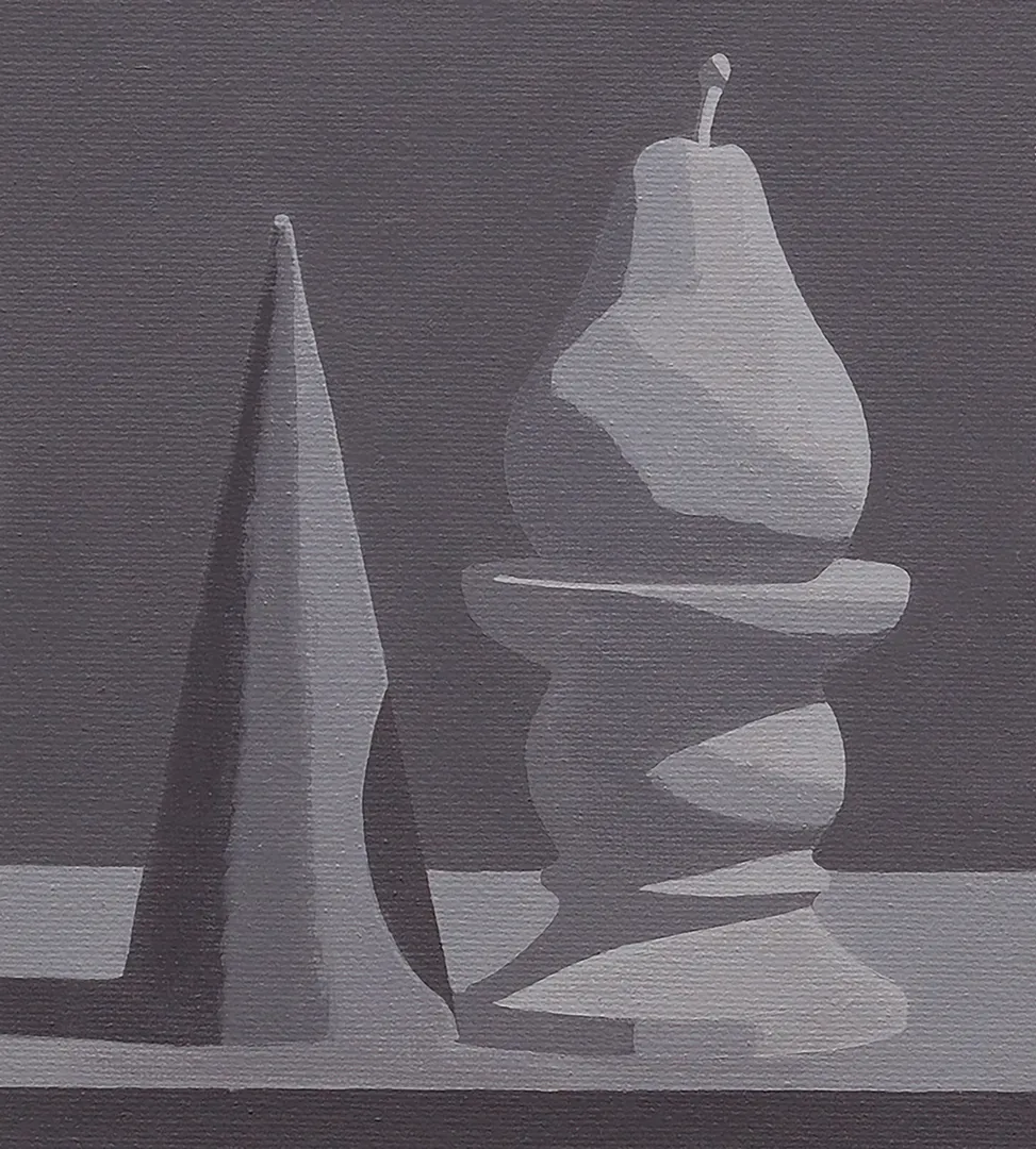 Student painting 3 of 14 from Block 1: Grayscale Fundamentals