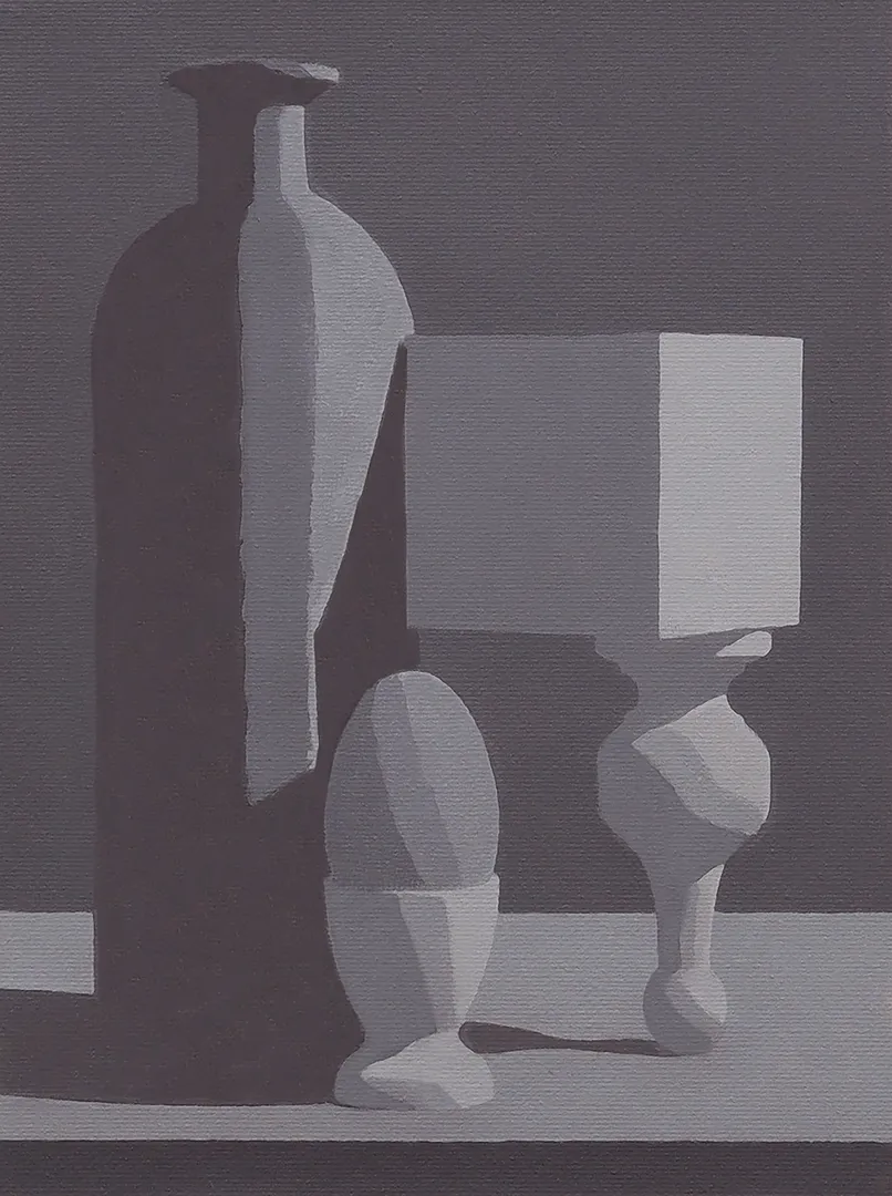Student painting 4 of 14 from Block 1: Grayscale Fundamentals