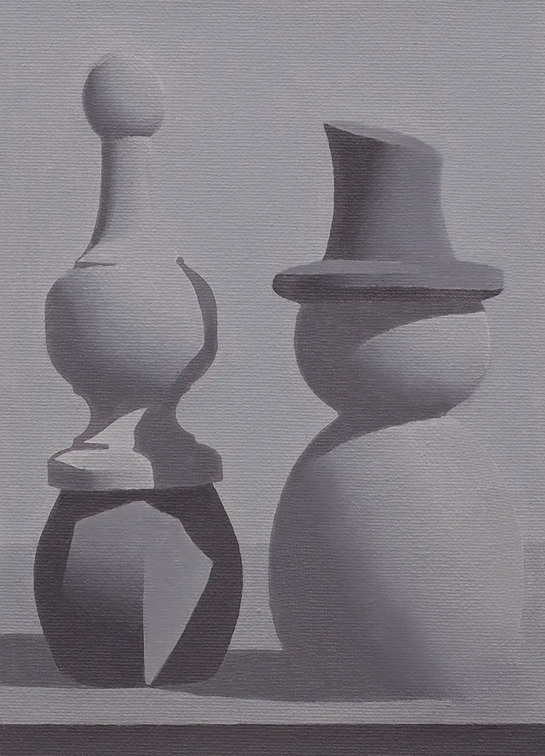 Student painting 7 of 14 from Block 1: Grayscale Fundamentals