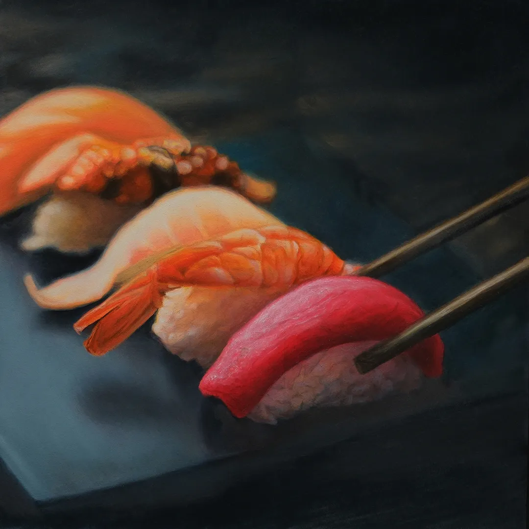 Student painting 4 of 6 from Block 3: Hyperrealism